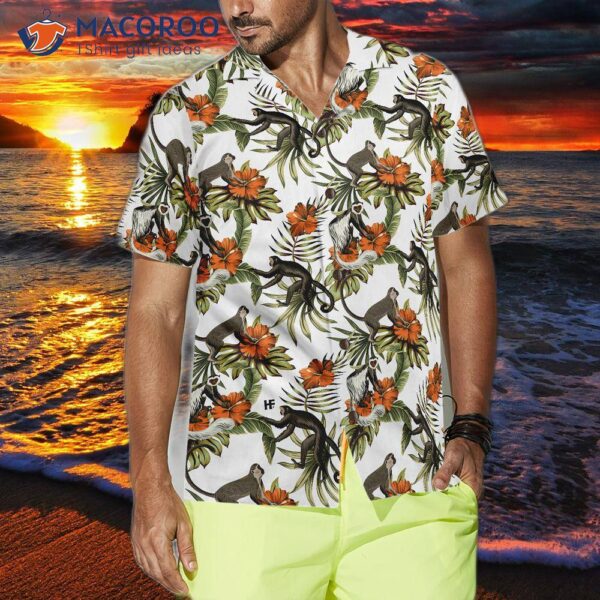 Tropical Red Hibiscus Flower ‘s Hawaiian Shirt