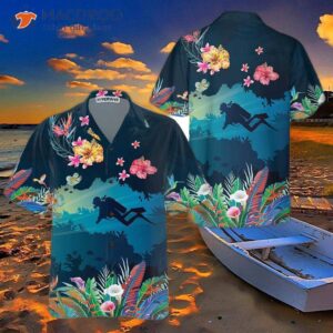 tropical scuba diving hawaiian shirt shirt for cool gift lover 0
