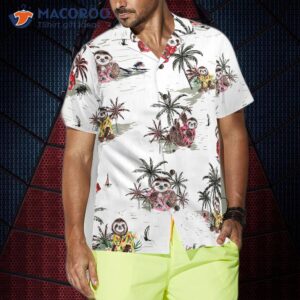 tropical sloth shirt for s hawaiian 3