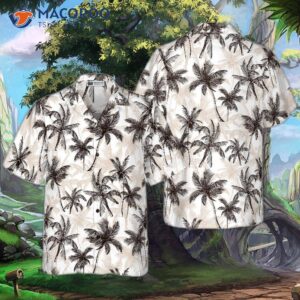 tropical vintage palm tree hawaiian shirt 0