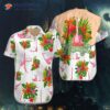 Tropical Workout Yoga Flamingo Namaste Hawaiian Shirt