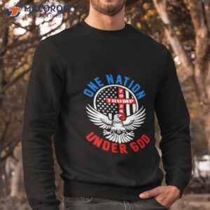 trump 2024 one nation under god shirt sweatshirt