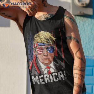 trump 4th of july merica usa american flag vintage shirt tank top 1
