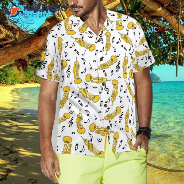 Trumpet Seamless Pattern Shirt For ‘s Hawaiian