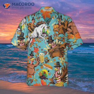 turkey for thanksgiving funny hawaiian shirt gift and 2