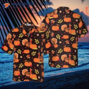 turkey thanksgiving hawaiian shirt 0