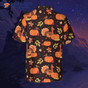 turkey thanksgiving hawaiian shirt 1