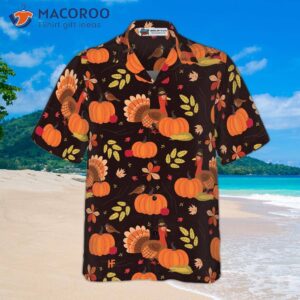 turkey thanksgiving hawaiian shirt 2