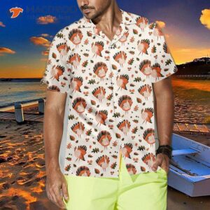Turkey Thanksgiving Pattern Hawaiian Shirt, Funny Best Gift For Day