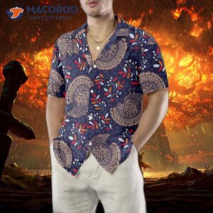 turkey thanksgiving seamless pattern hawaiian shirt best gift for day 0