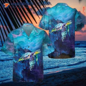Turtle On Cloud Hawaiian Shirt, Shirt For And , Cool Gift