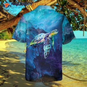 Turtle On Cloud Hawaiian Shirt, Shirt For And , Cool Gift