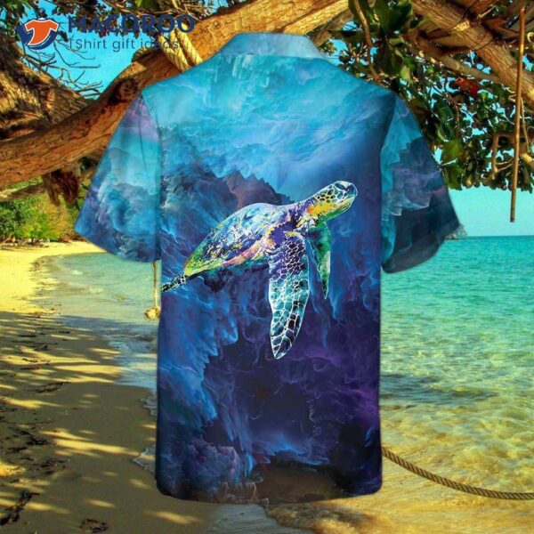 Turtle On Cloud Hawaiian Shirt, Shirt For And , Cool Gift