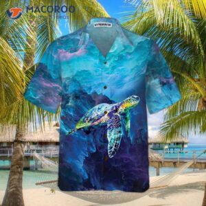 turtle on cloud hawaiian shirt shirt for and cool gift 2