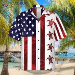 turtle printed american hawaiian shirt 1