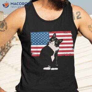 tuxedo cat tshirt 4th of july patriotic tee gift adults kids shirt tank top 3