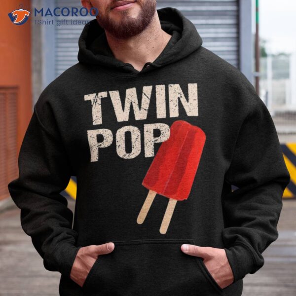 Twin Pop Shirt Gift For Grandpa Twins Dad Tshirt Fathers Day