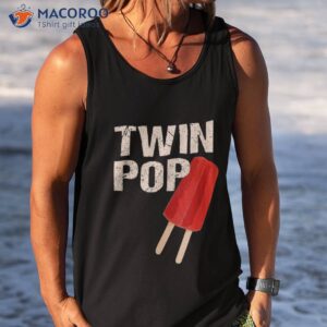 twin pop shirt gift for grandpa twins dad tshirt fathers day tank top