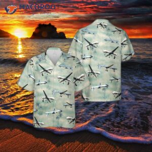 U.s. Air Force General Atomics Mq-1 Predator Hawaiian Shirt