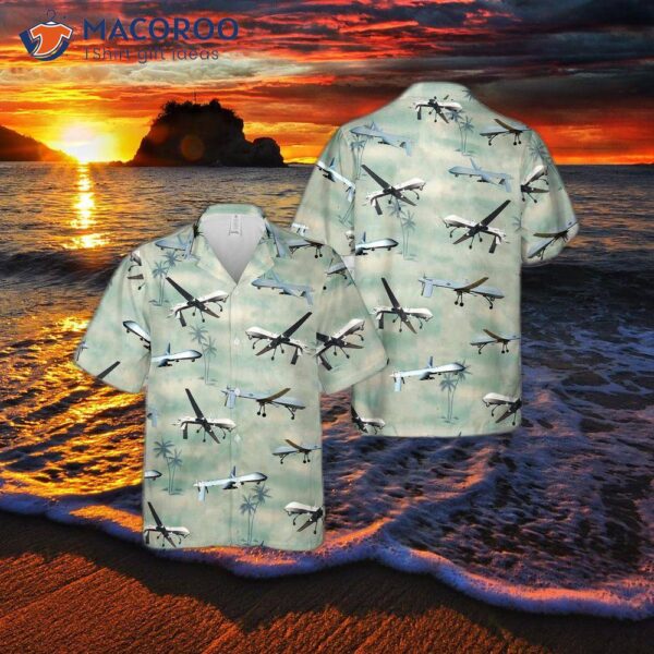 U.s. Air Force General Atomics Mq-1 Predator Hawaiian Shirt