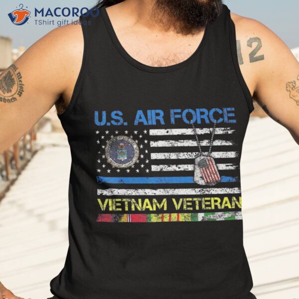U.s Air Force Vietnam Veteran, Usaf Veteran Flag Vintage Shirt