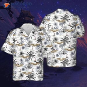 U.s. Army Air Force Airship Pilots’ Wings From Wwii On A Hawaiian Shirt