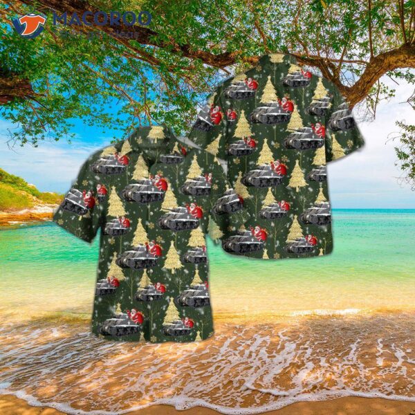 U.s. Army M4 Sherman Hawaiian Christmas Shirt