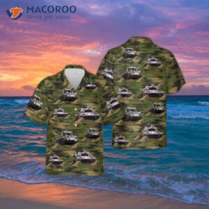 U.s. Army M4a3 Sherman Hawaiian Shirt