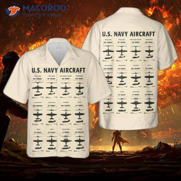 “u.s. Navy Aircraft Hawaiian Shirt”