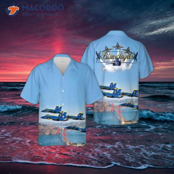 “u.s. Navy Blue Angels Hawaiian Shirt”