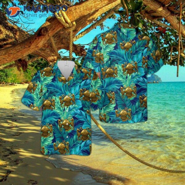 U.s. Navy Diving Officer’s Hawaiian Shirt