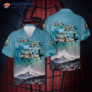 U.s. Navy Helicopter Sea Combat Squadron 21 (hsc-21) “blackjacks” Hawaiian Shirt