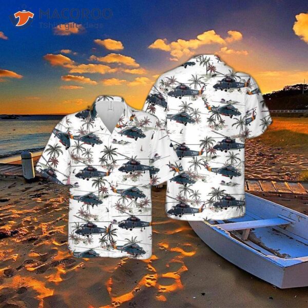 U.s. Navy Kaman Sh-2 Seasprite Hawaiian Shirt