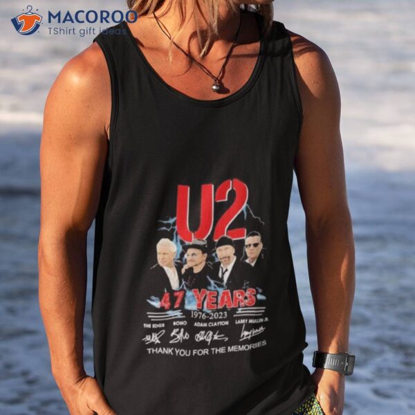 U2 47 Years 1976 2023 Thank You For The Memories Signatures Shirt