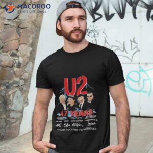 u2 47 years 1976 2023 thank you for the memories signatures shirt tshirt 3