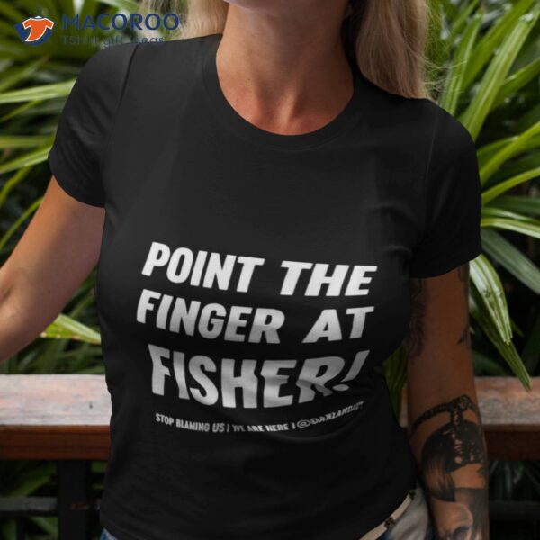 Uk Oakland Athletics Point The Finger At Fisher Shirt