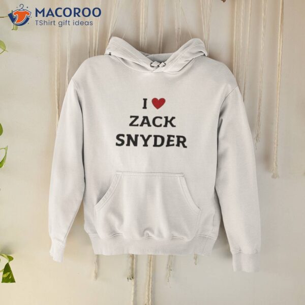 Unbiased Snyder Fan I Love Zack Snyder Shirt