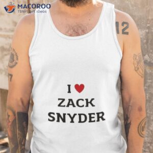 unbiased snyder fan i love zack snyder shirt tank top