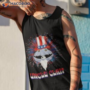 uncle clam fourth of july fireworks funny shirt tank top 1