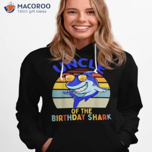 uncle of the shark birthday matching family shirt hoodie 1
