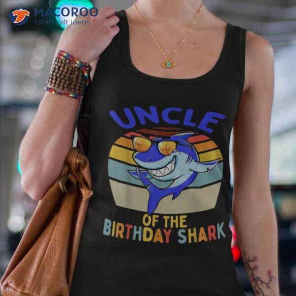 Uncle Of The Shark Birthday Matching Family Shirt