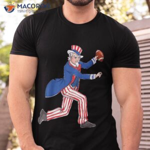 Uncle Sam Football 4th Of July American Flag Usa Patriotic Shirt