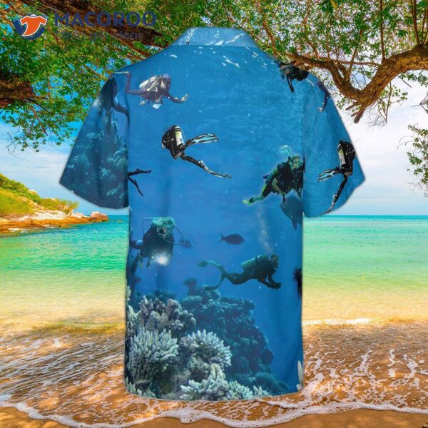 Under The Sea Scuba Diving Hawaiian Shirt