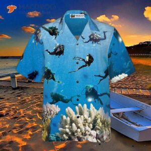 under the sea scuba diving hawaiian shirt 2 1