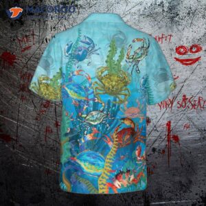 underwater world crab hawaiian shirt cool for and gift idea 1