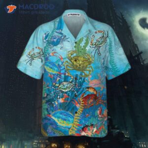 underwater world crab hawaiian shirt cool for and gift idea 2