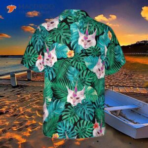 Unicorn Cat Hawaiian Shirt