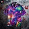 Unicorn-colored Purple Hawaiian Shirts
