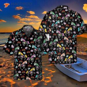 unicorn top peach day of the dead hawaiian shirt unique gift 2