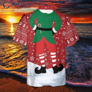 Unique Christmas Elf Costume Design Hawaiian Shirt, Funny Best Xmas Gift Idea